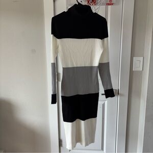 Derek Heart Ribbed Dress Midi Size XL